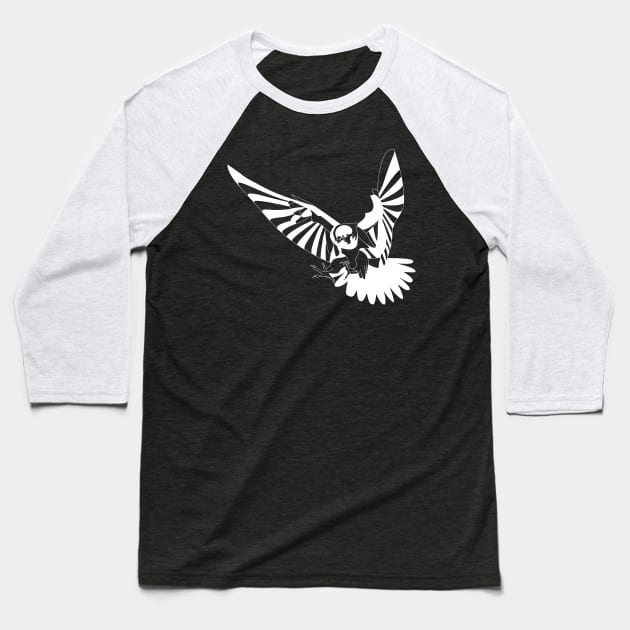 ecopop tribal peregrine falcon bird in endangered pattern arts Baseball T-Shirt by jorge_lebeau